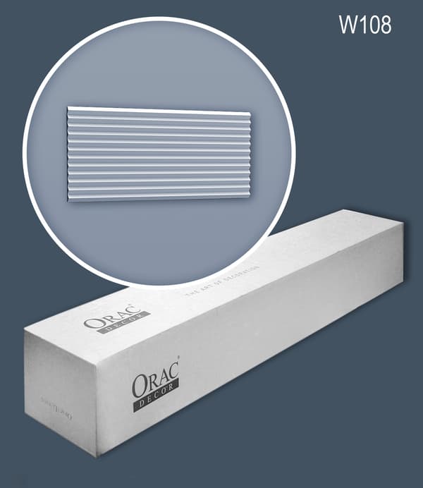 3D-väggpaneler Orac Decor MODERN W108-box 1 låda innehåller 10 paneler 20 m