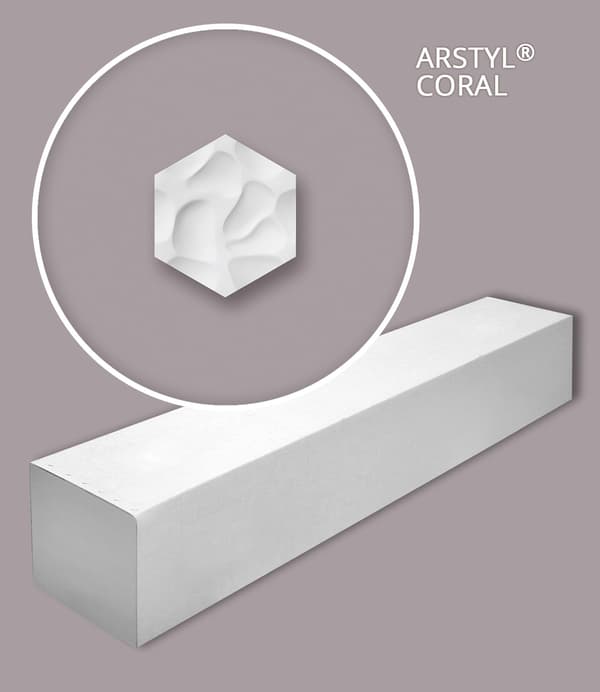 3D-väggpanel NMC ARSTYL CORAL-box 1 låda innehåller 6 paneler