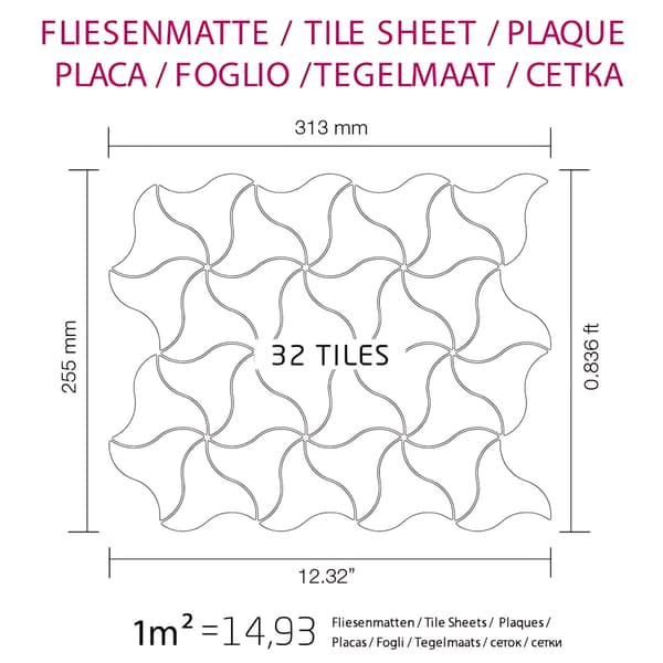 Metal mosaik Rustfrit stål ALLOY S-House-RS poleret grå 0,67 m2