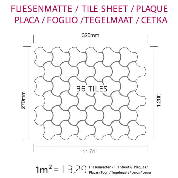 Metal mosaik Rustfrit stål ALLOY S-Linear-BM spejl poleret grå 0,75 m2