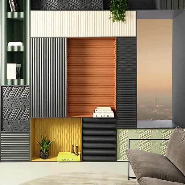 3d vægpanel fleksibel Orac Decor MODERN W108F styl moderne 2 m