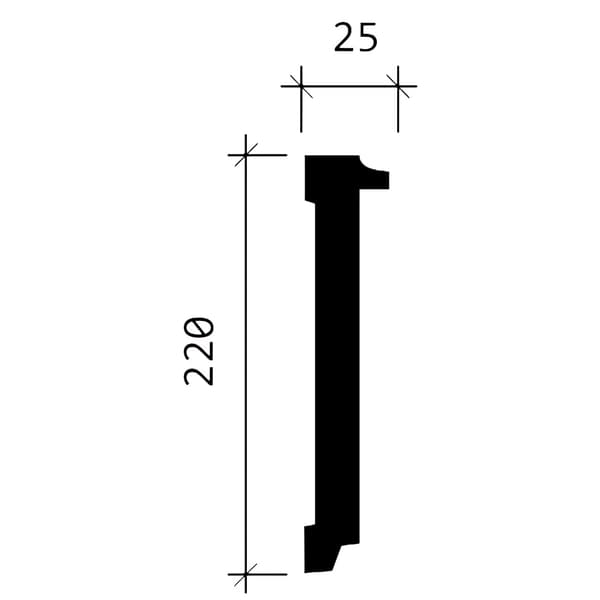 Vägglist Profhome 151380 stil ny-empir stil