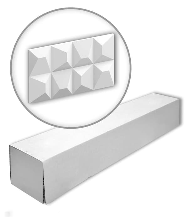 Profhome 159902-box 1 låda innehåller 8 paneler 3D väggpanel Väggpanelering i modern stil | 0,81 m2