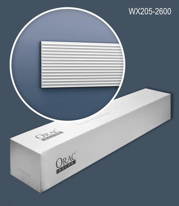 3d vægpanel Orac Decor MODERN WX205-2600-box 1 kasse med 7 paneler 18,2 m