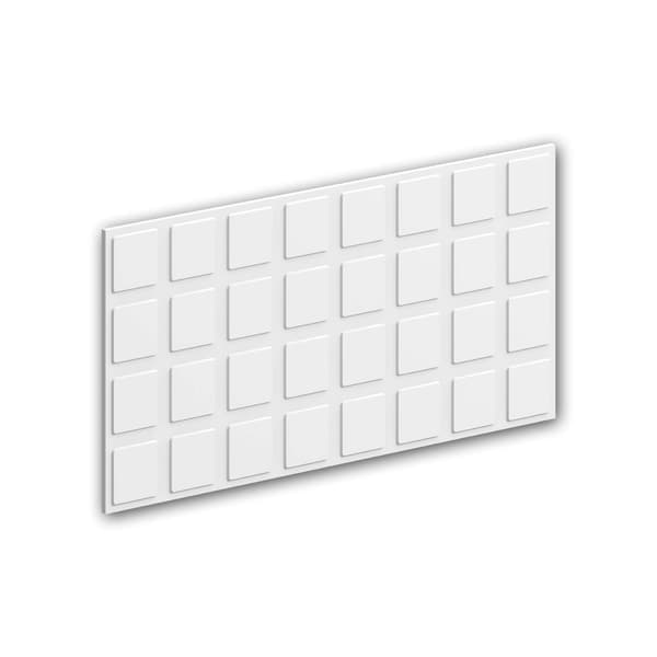 3D väggpanel Profhome 159905 Väggpanelering Akustikpanel Dekorelement i modern stil vit 80 x 40 cm