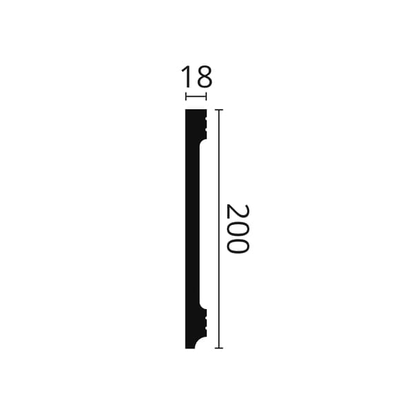 Golvlist NMC WALLSTYL FD20S stil modern