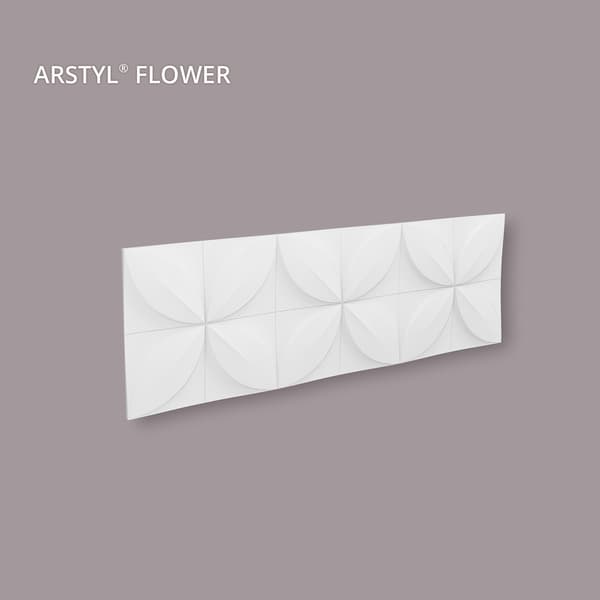 3D-väggpanel NMC ARSTYL FLOWER-box 1 låda innehåller 5 paneler