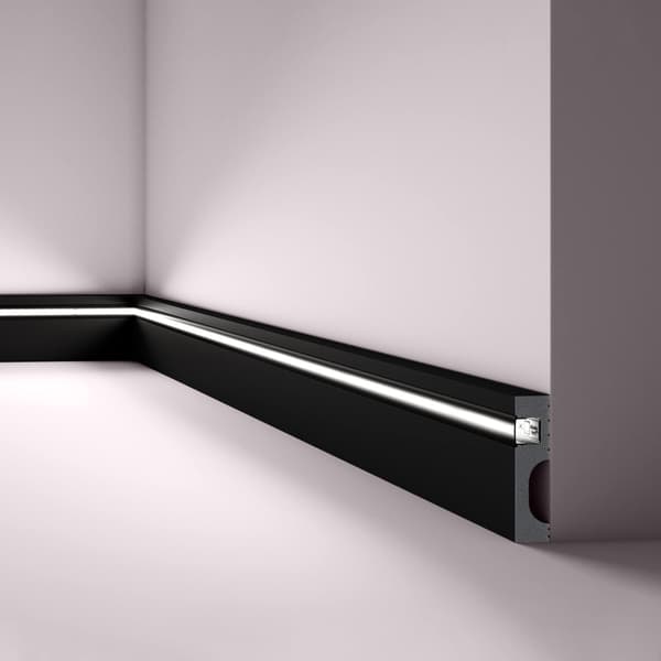 Golvlist NMC WALLSTYL IL11 BLACK stil modern