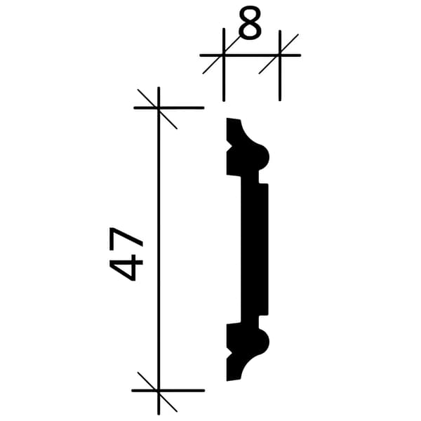 Vägglist Profhome 651384 stil nyklassicism