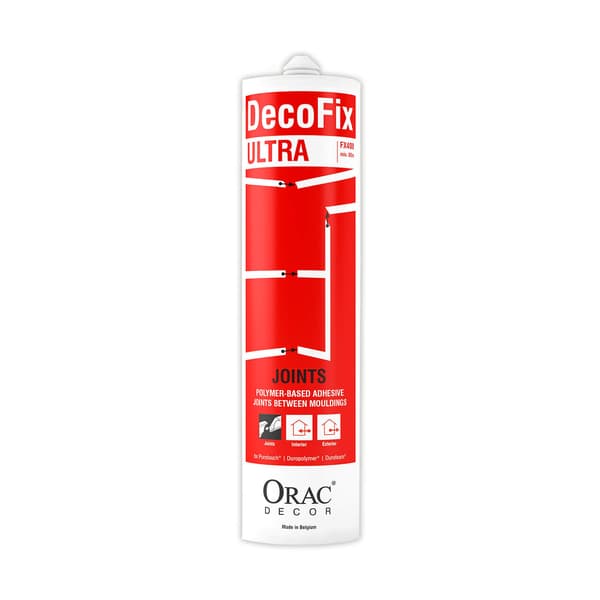 Montering Klæbemiddel til stuk Orac Decor FX400 polyurethanbaseret Klæbemiddel 270 ml | er nok til min. 80 m