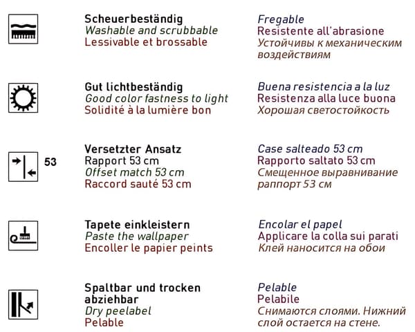 Tapet grafisk Profhome 822207 prægede blank farve blå pastel violet creme sølv 5,33 m2