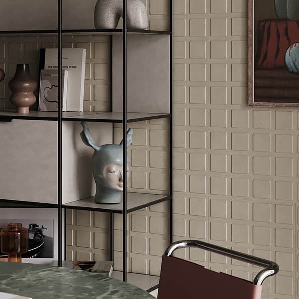 3D väggpanel Profhome 159905 Väggpanelering Akustikpanel Dekorelement i modern stil vit 80 x 40 cm