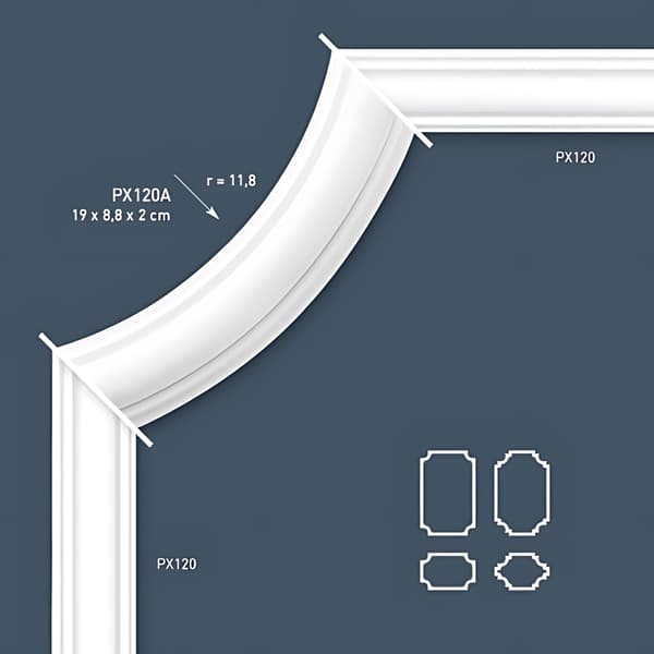 Stukhjørner Orac Decor AXXENT PX120A stil klassisk