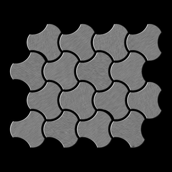 Metal mosaik Rustfrit stål ALLOY S-Linear-CM poleret grå 0,75 m2