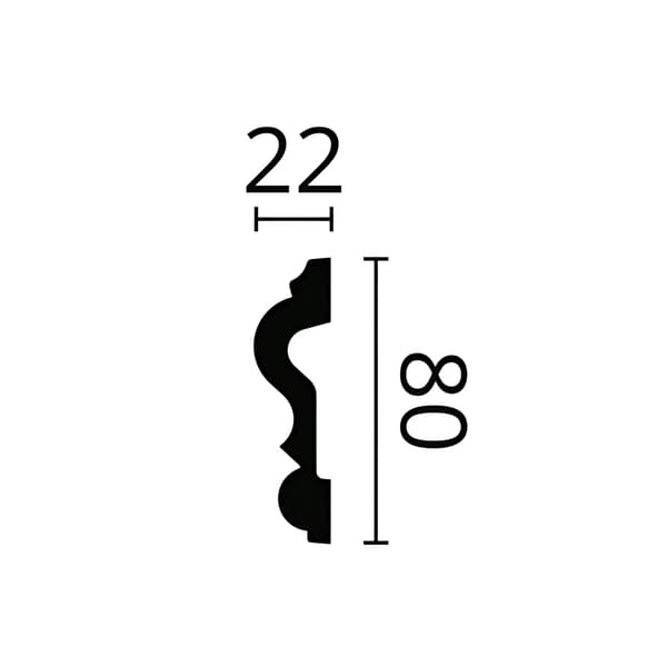 Vägglist NMC ARSTYL Z13 Flex stil modern