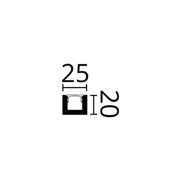 Taklist NMC WALLSTYL IL12 BLACK stil modern