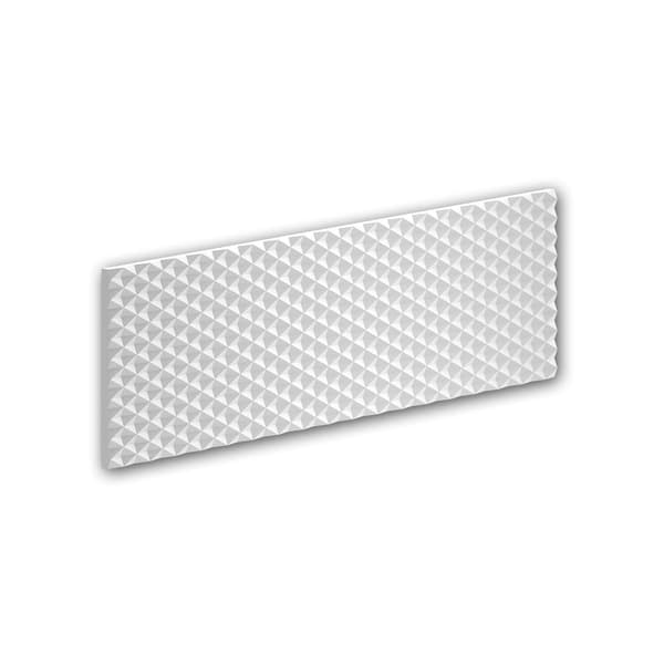 3D väggpanel Profhome 159904 Väggpanelering Akustikpanel Dekorelement i modern stil vit 90 x 25 cm