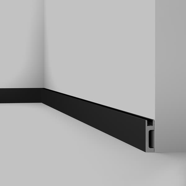 Golvlist NMC WALLSTYL IL10 BLACK stil modern