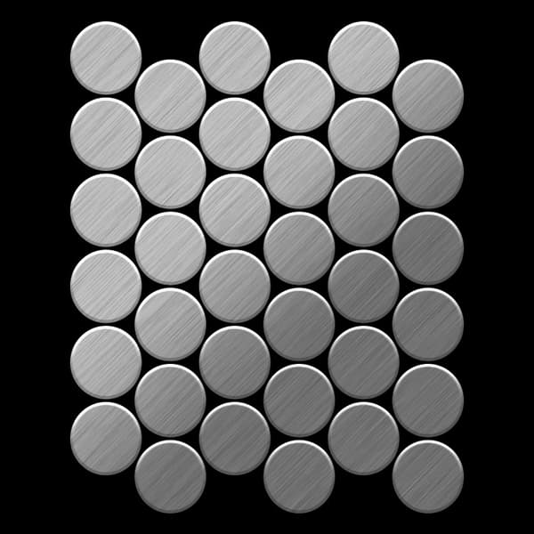 Metal mosaik Rustfrit stål ALLOY S-Herringbone-RS poleret grå 0,73 m2