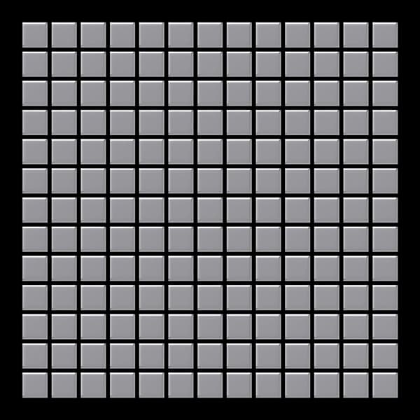 Metal mosaik Rustfrit stål ALLOY S-Honey-RS mat grå 1,04 m2