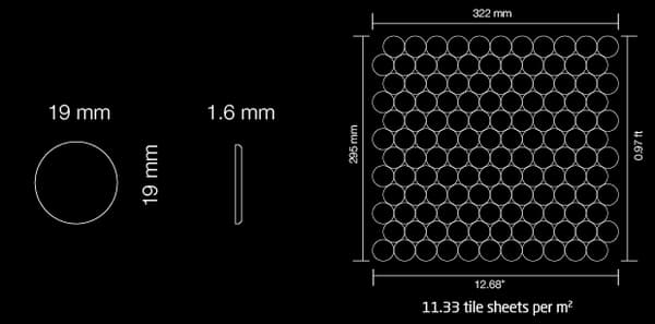 Metal mosaik Rustfrit stål ALLOY S-Karma-Ti-AB mat grå 0,88 m2