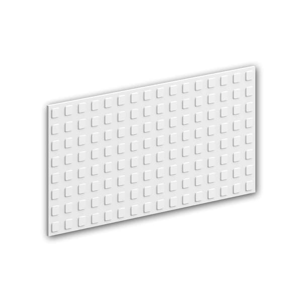3D väggpanel Profhome 159906 Väggpanelering Akustikpanel Dekorelement i modern stil vit 80 x 40 cm