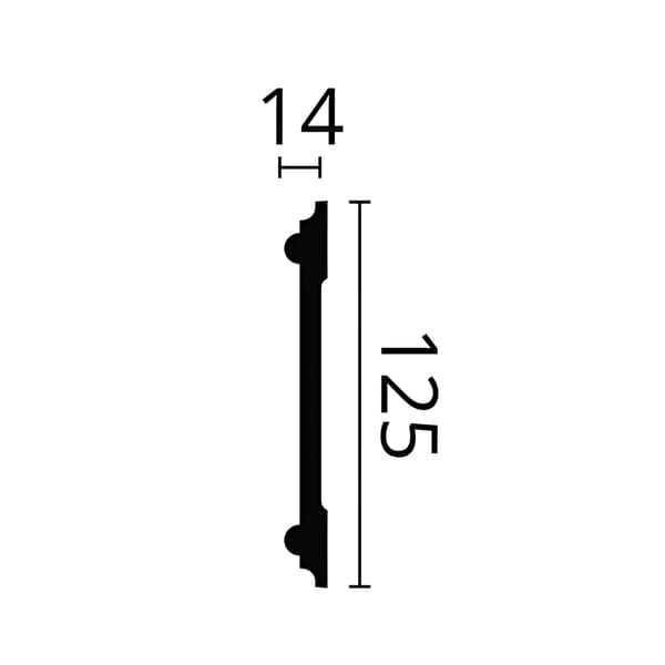 Vägglist NMC ARSTYL Z12 stil modern