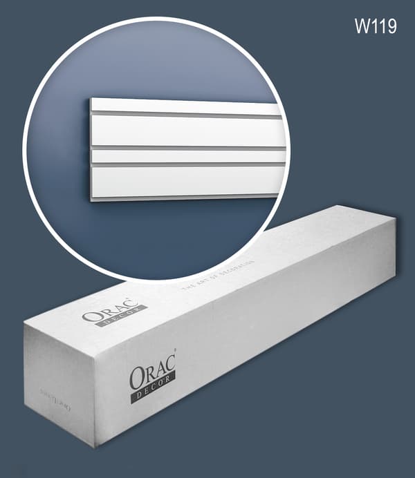 3D-väggpanel Orac Decor MODERN W119-box 1 låda innehåller 6 paneler 12 m
