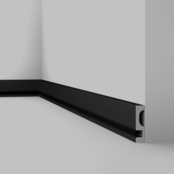 Golvlist NMC WALLSTYL IL11 BLACK stil modern