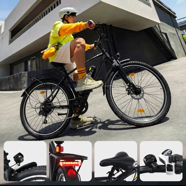 Elcykel AVDL A31, 36V 12.8Ah batteri, 27.5\", sort