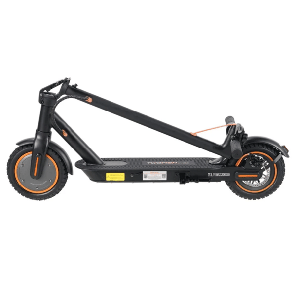 El-løbehjul TWOFISH V1 MAX, 10", foldbar, sort