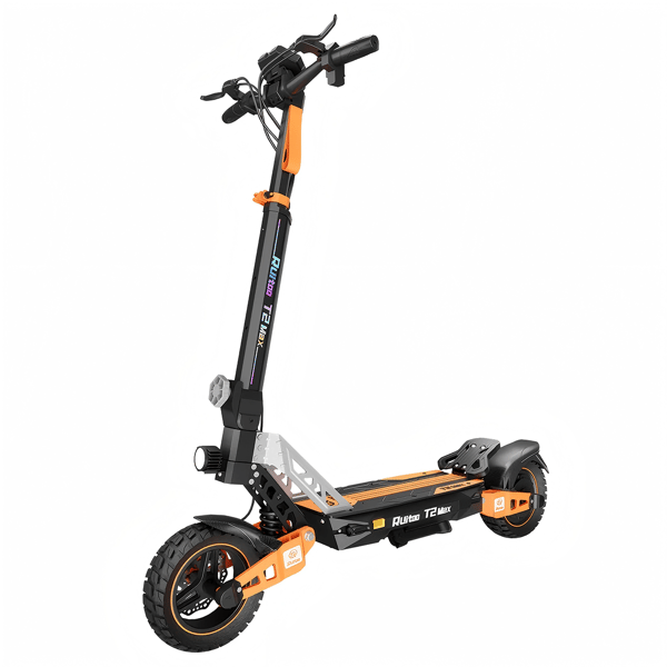 RUITOO T2 Max Electric Scooter for Adults, Foldable All-Terrain, Smart BMS, Black