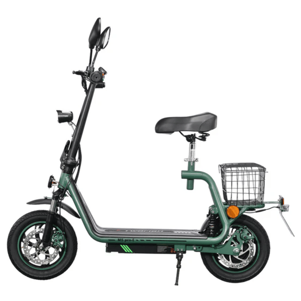 Elscooter TWOFISH M5 Pro-E, 12", 48V 13Ah Batteri, Grön