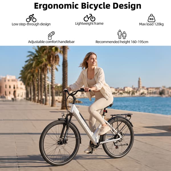 Elcykel BEKUP V28, 28\", 522Wh, 75km räckvidd, Silver
