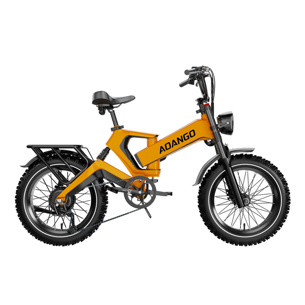 Sammenfoldelig Fat Tire Elcykel AOANGO K6F, 20×4\", Fuld Affjedring, Orange