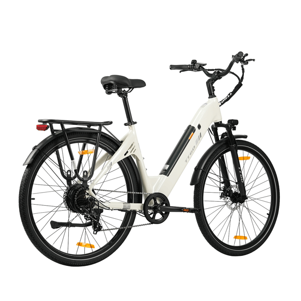 Elstadscykel TTGO C3SE, 36V 18Ah batteri, 28” däck, vit