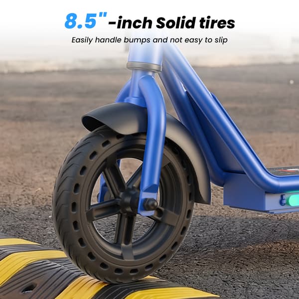 iScooter iK7 Elscooter för barn med säte och korg, blå