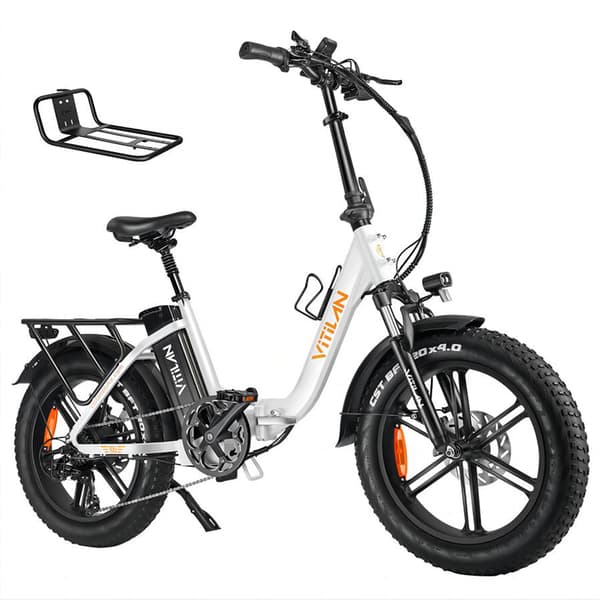 Vitilan U7 2.0 Sammenklappelig Elcykel - 20" - Step-thru - Hvid