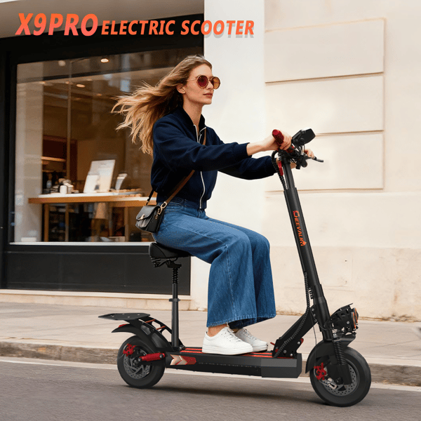 El-løbehjul Cheevalry X9 PRO, 10", NFC-oplåsning, sort