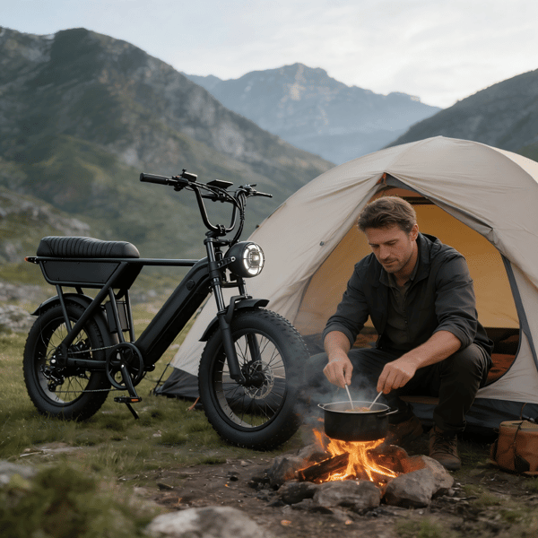 YANGOR Y20 Elcykel 20\" Fat Tyres 48V 15Ah 7-Gear, Grå