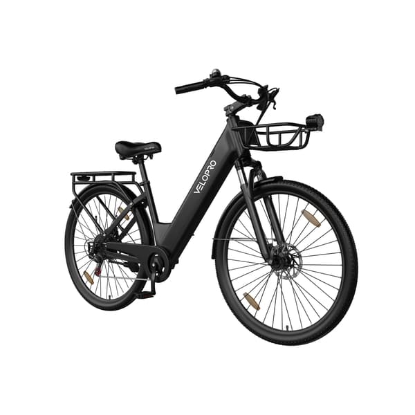 Elcykel 250W Velopro C1PRO, 36V 18Ah, Svart
