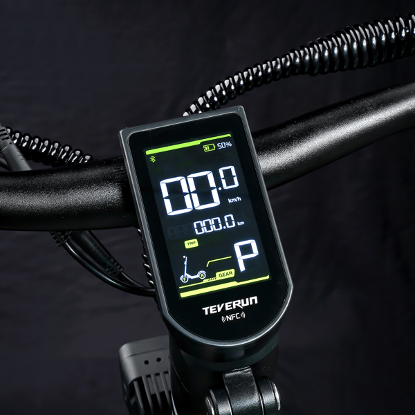 El-løbehjul Teverun Blade Mini Pro, dobbelt motor, NFC-display, sort