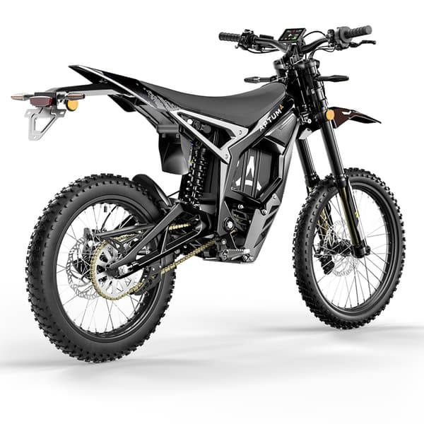 Aptum EEC L3e-A1 Elektrisk Motorcykel med LG Batteri, Sort