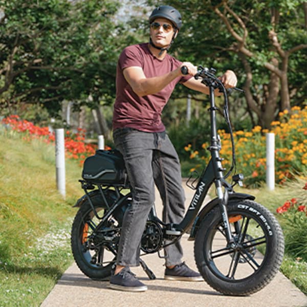 Vitilan U7 2.0 Sammenklappelig Elcykel - 20" - Step-thru - Sort