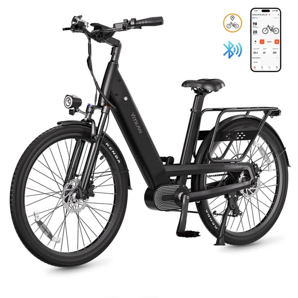 VITILAN L5 Urban Commuter Elcykel - Momentsensor - Sort