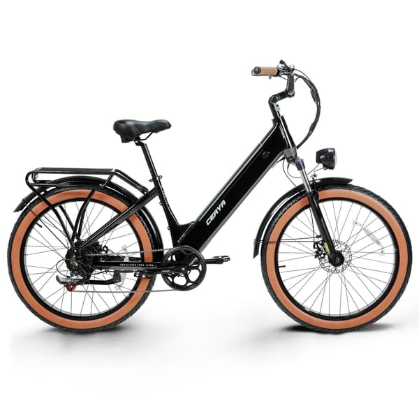 Elcykel 26\" CEAYA AZ26, Step-Through, 960Wh, 7-gear, Sort