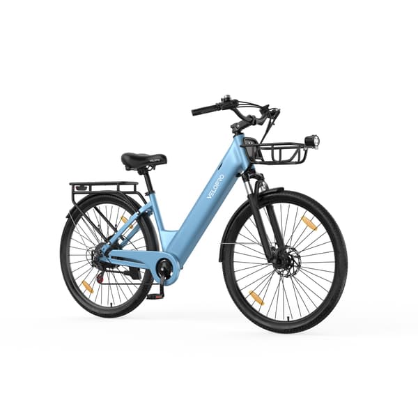 Elcykel 250W Velopro C1PRO, 36V 18Ah, Himmelblå
