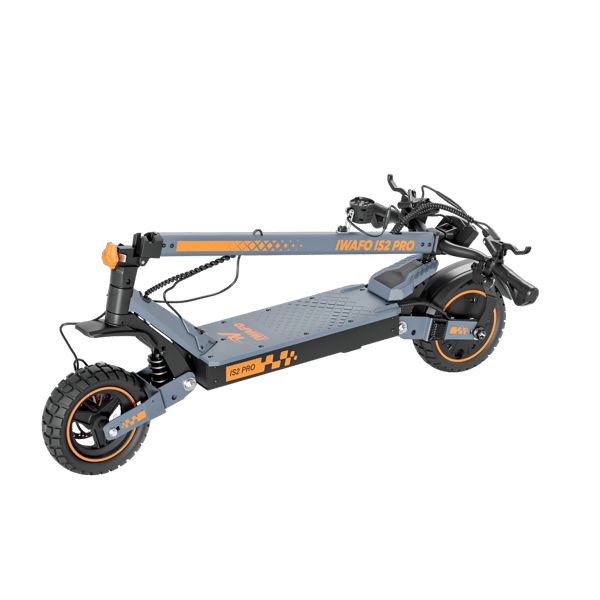 Sammenklappelig El-Scooter IWAFO IS2PRO, Off-Road, Sort