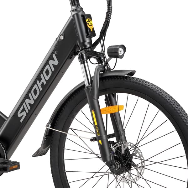 City Elcykel SINOHON EM300, 26-tommer, 7 gear, sort