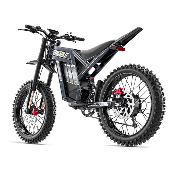 Elektrisk terrängcykel Shengmilo S900Pro, 60V 35Ah, 3000W Fullfjädring, Grå